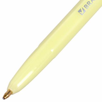 Ручка шариковая синяя узел 1мм линия 0,5мм РОССИЯ CARINA 1/36