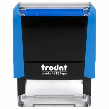 Штамп самонаб 4-стр оттиск 47х18мм синий б/рамки TRODAT IDEAL корпус синий касса 1/10 (клиент)