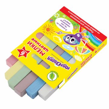 Мелки цветные 06шт квадратный ЮНЛАНДИК И ОКРУЖАЮЩИЙ МИР ЮНЛАНДИЯ 1/30