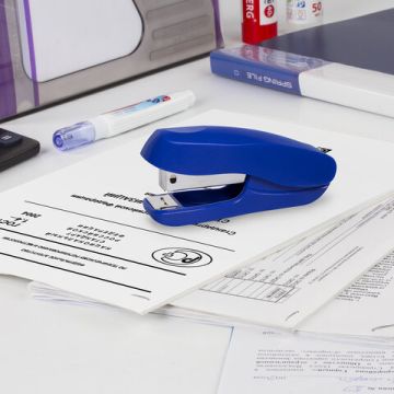 Степлер №24/6 26/6 до 20л синий STAFF EVERYDAY 1/12/180