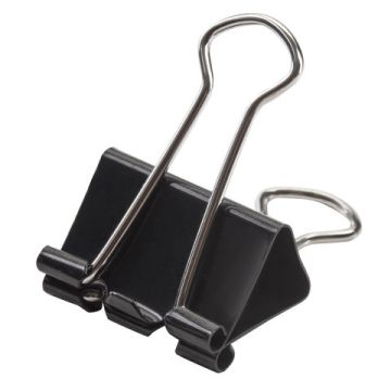 Зажимы для бумаг 32мм на 140л (12шт) черные в картонной коробке Brauberg 1/12/120 nelK