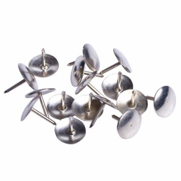 Кнопки канцелярские 10мм (50шт) металические никелированные Staff 1/10