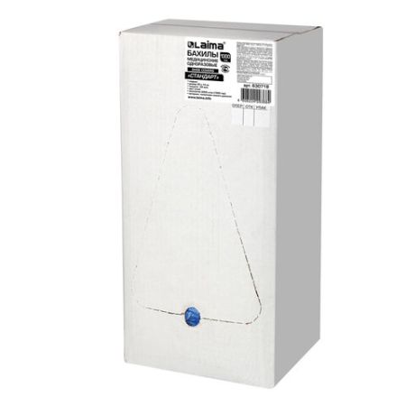 Чехол для обуви бахилы ЛАЙМА СТАНДАРТ(50пар )40х14 20мкм 1/6 (1000пар) (Клиент)